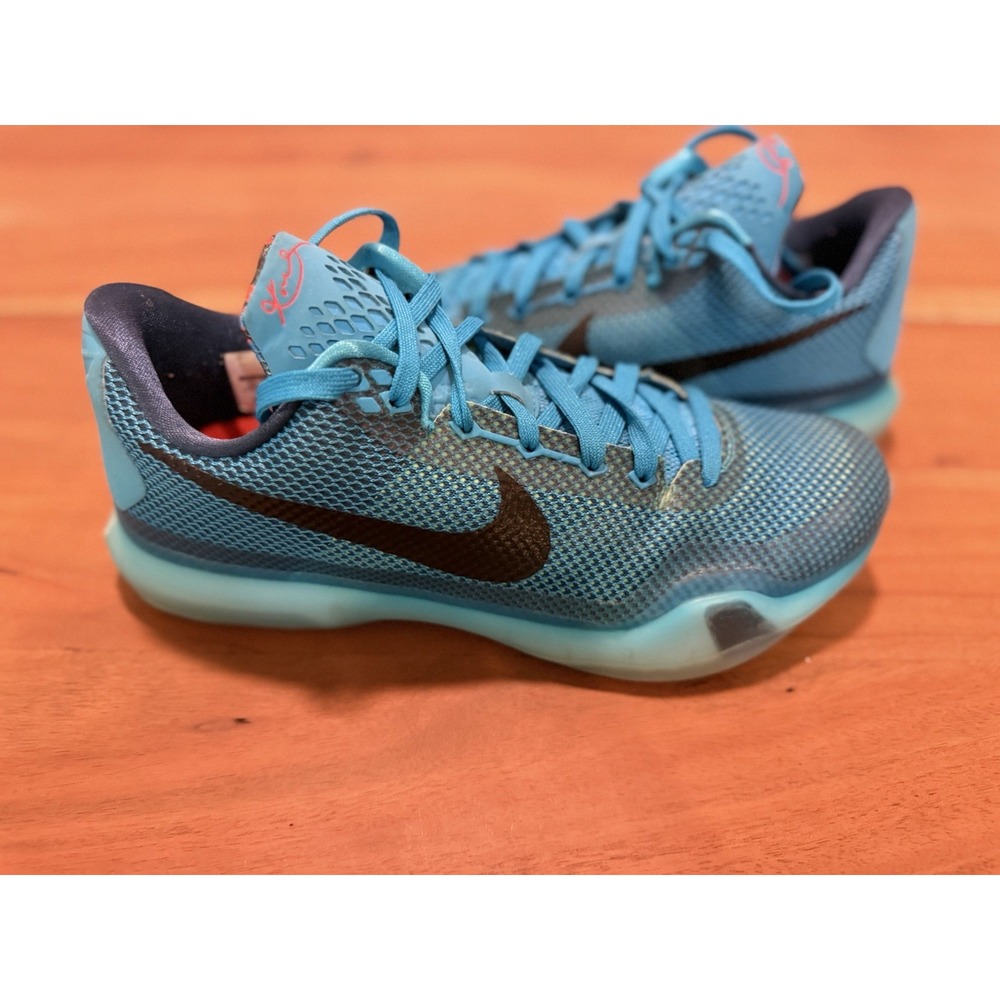 Nike Kobe 10 '5AM Flight Blue Basketball Shoes 2014 Men's 705317-403 Size 9.5